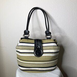 GORGEOUS, LIKE NEW, Handbag with Faux Leather Straps